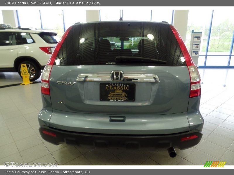 Glacier Blue Metallic / Gray 2009 Honda CR-V EX 4WD