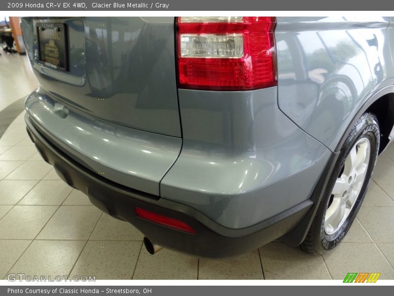 Glacier Blue Metallic / Gray 2009 Honda CR-V EX 4WD