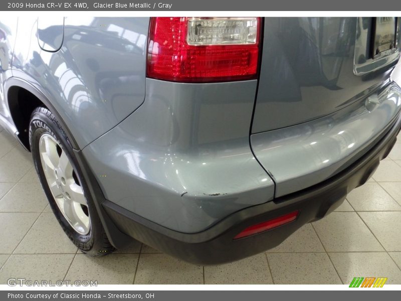 Glacier Blue Metallic / Gray 2009 Honda CR-V EX 4WD