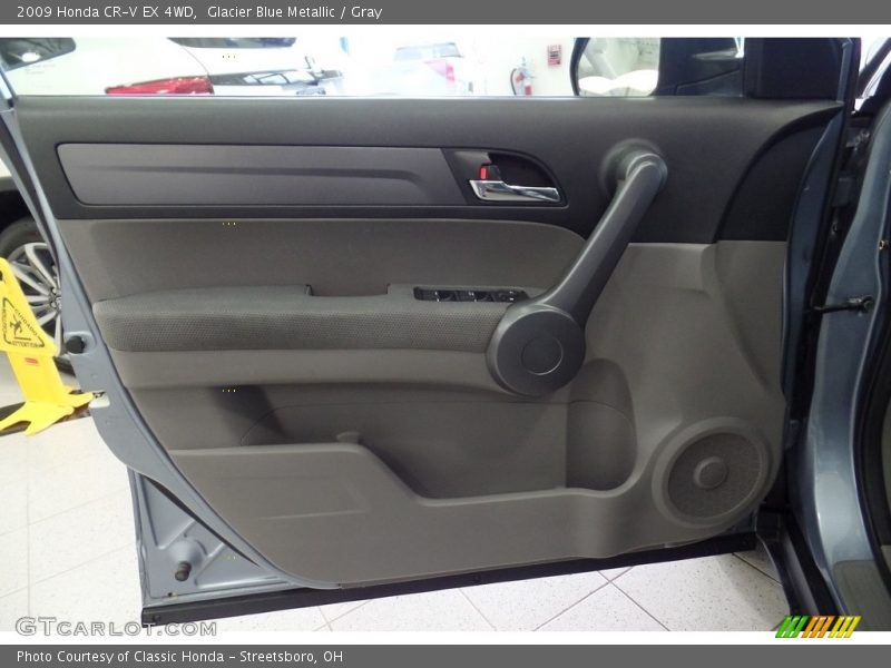 Glacier Blue Metallic / Gray 2009 Honda CR-V EX 4WD