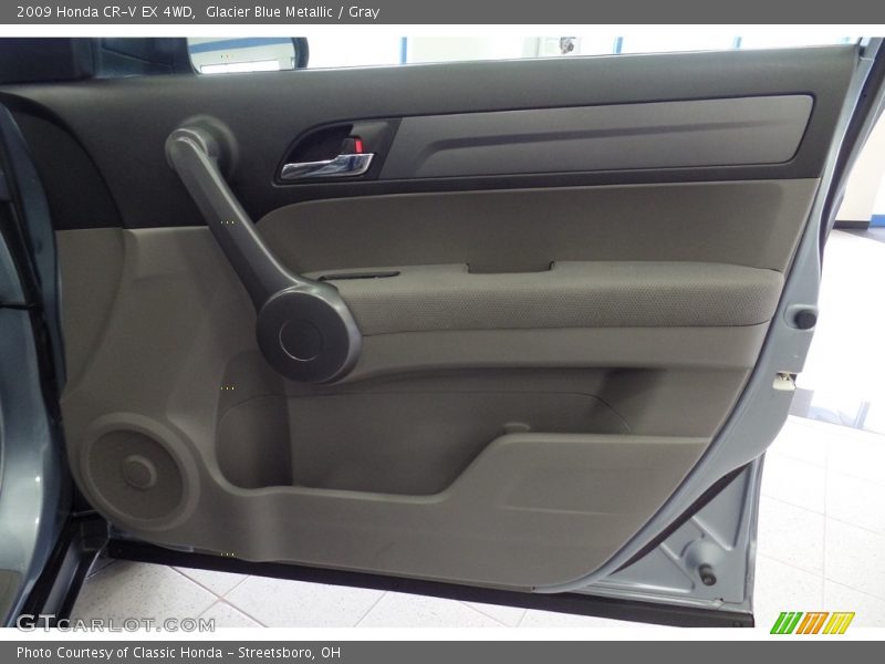 Glacier Blue Metallic / Gray 2009 Honda CR-V EX 4WD