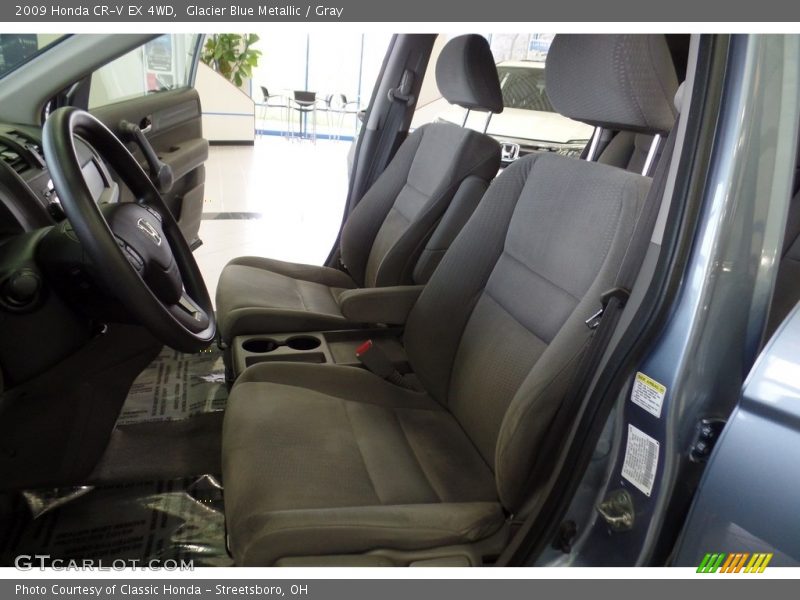 Glacier Blue Metallic / Gray 2009 Honda CR-V EX 4WD