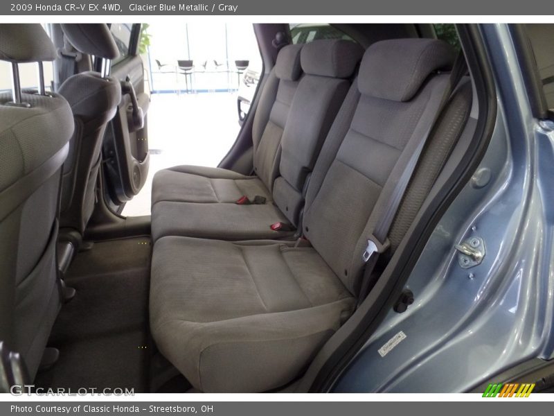 Glacier Blue Metallic / Gray 2009 Honda CR-V EX 4WD