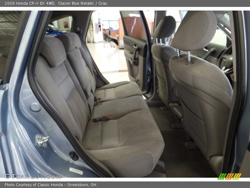 Glacier Blue Metallic / Gray 2009 Honda CR-V EX 4WD