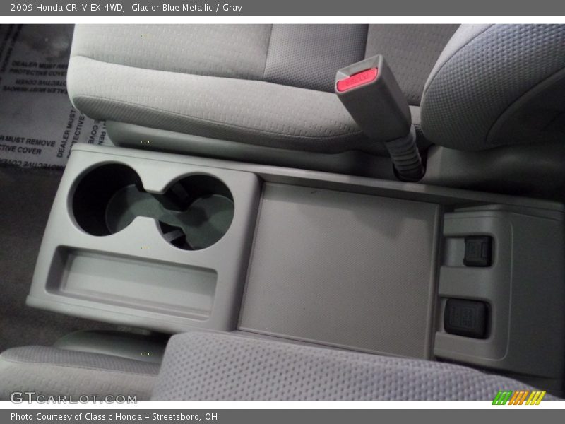 Glacier Blue Metallic / Gray 2009 Honda CR-V EX 4WD