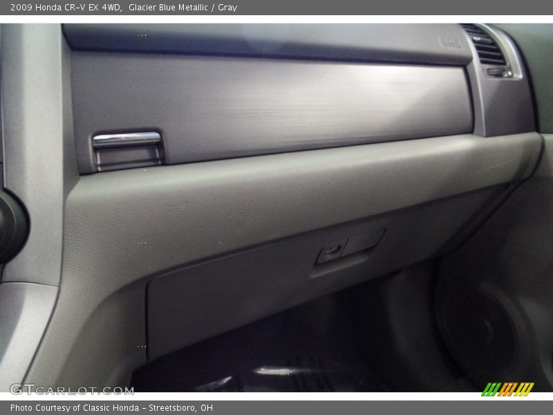 Glacier Blue Metallic / Gray 2009 Honda CR-V EX 4WD