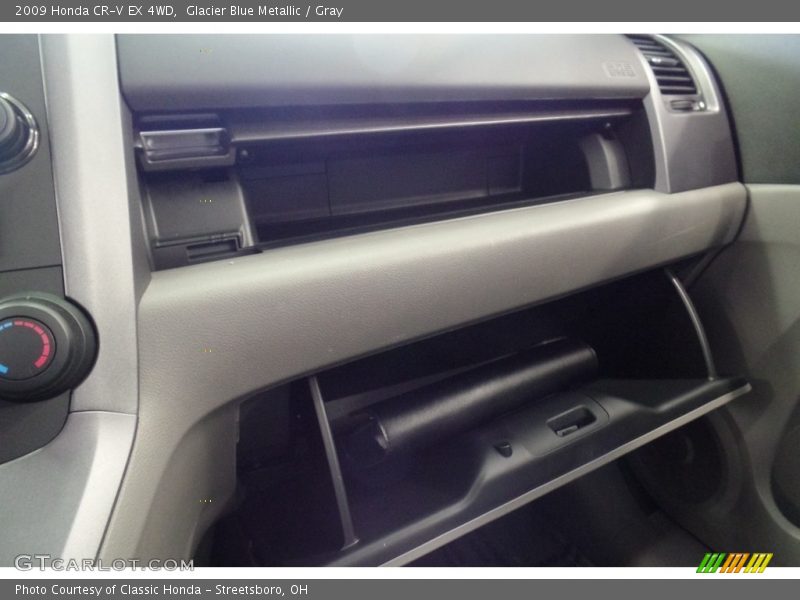 Glacier Blue Metallic / Gray 2009 Honda CR-V EX 4WD