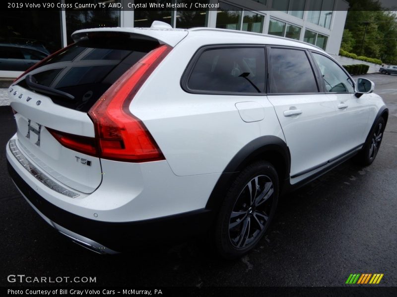 Crystal White Metallic / Charcoal 2019 Volvo V90 Cross Country T5 AWD