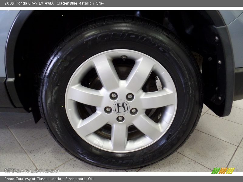 Glacier Blue Metallic / Gray 2009 Honda CR-V EX 4WD