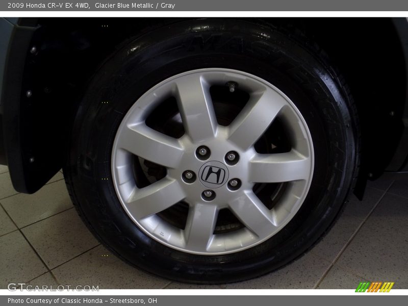Glacier Blue Metallic / Gray 2009 Honda CR-V EX 4WD