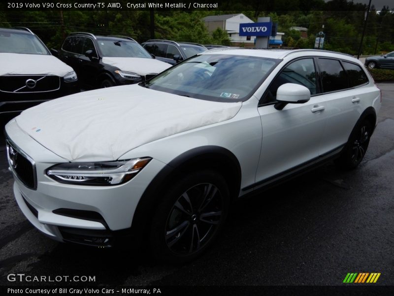 Crystal White Metallic / Charcoal 2019 Volvo V90 Cross Country T5 AWD