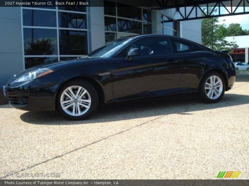 Black Pearl / Black 2007 Hyundai Tiburon GS