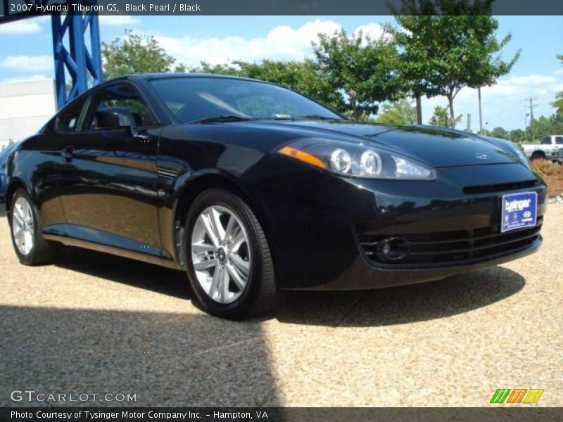 Black Pearl / Black 2007 Hyundai Tiburon GS