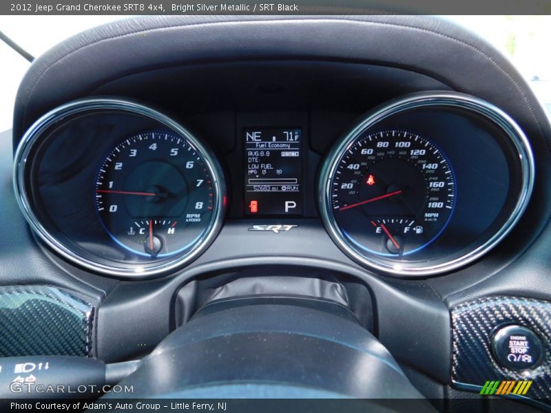 Bright Silver Metallic / SRT Black 2012 Jeep Grand Cherokee SRT8 4x4