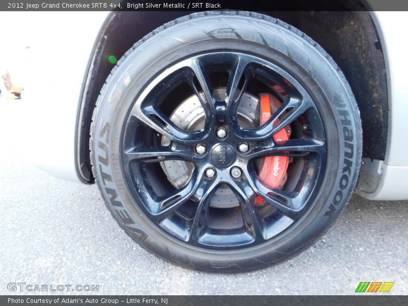 Bright Silver Metallic / SRT Black 2012 Jeep Grand Cherokee SRT8 4x4