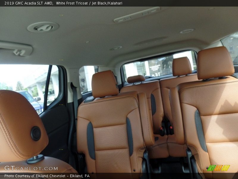White Frost Tricoat / Jet Black/Kalahari 2019 GMC Acadia SLT AWD