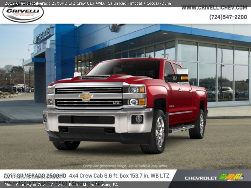 Cajun Red Tintcoat / Cocoa/­Dune 2019 Chevrolet Silverado 2500HD LTZ Crew Cab 4WD