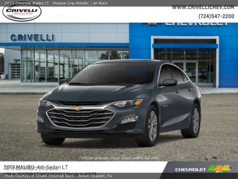Shadow Gray Metallic / Jet Black 2019 Chevrolet Malibu LT