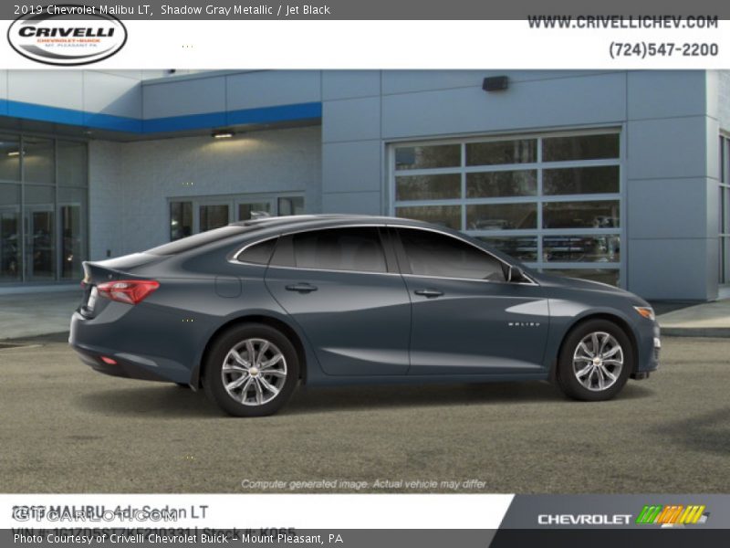 Shadow Gray Metallic / Jet Black 2019 Chevrolet Malibu LT