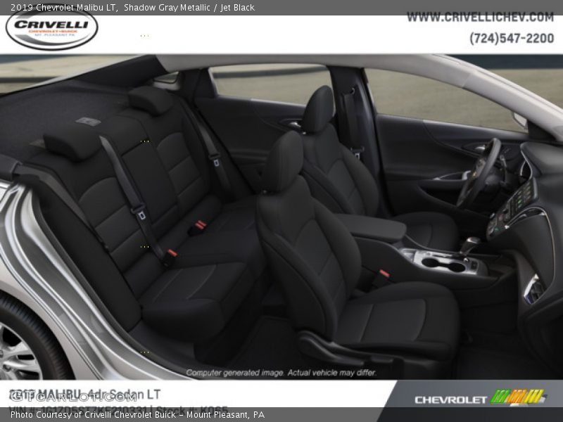 Shadow Gray Metallic / Jet Black 2019 Chevrolet Malibu LT