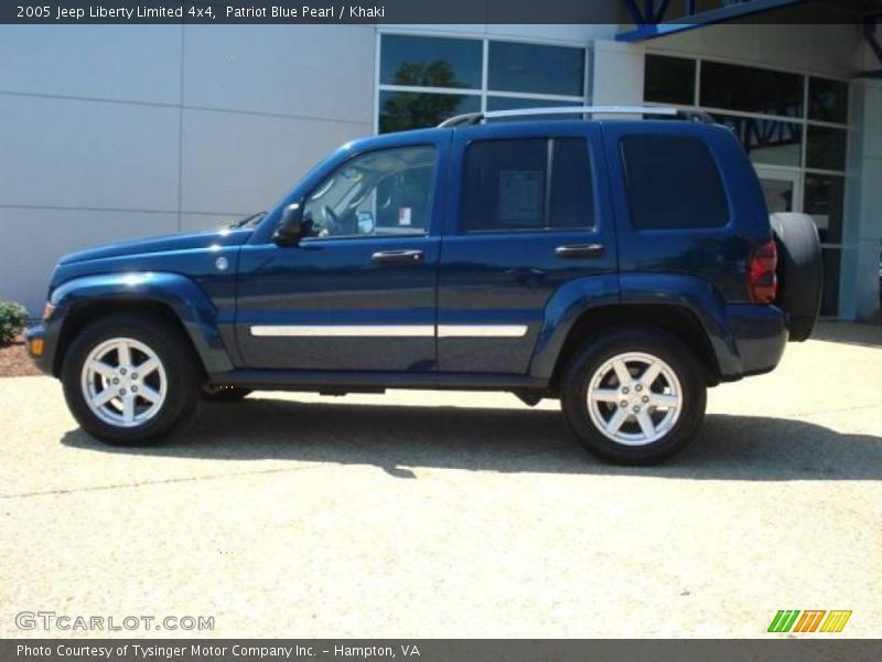 Patriot Blue Pearl / Khaki 2005 Jeep Liberty Limited 4x4