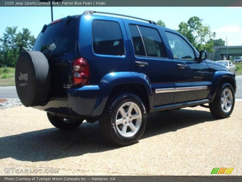 Patriot Blue Pearl / Khaki 2005 Jeep Liberty Limited 4x4