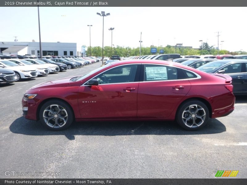 Cajun Red Tintcoat / Jet Black 2019 Chevrolet Malibu RS
