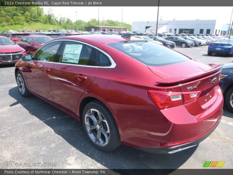 Cajun Red Tintcoat / Jet Black 2019 Chevrolet Malibu RS