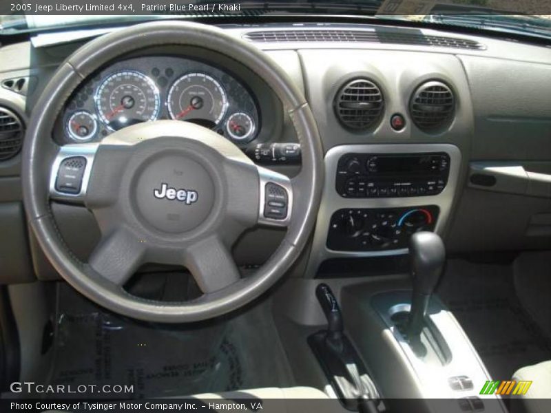 Patriot Blue Pearl / Khaki 2005 Jeep Liberty Limited 4x4