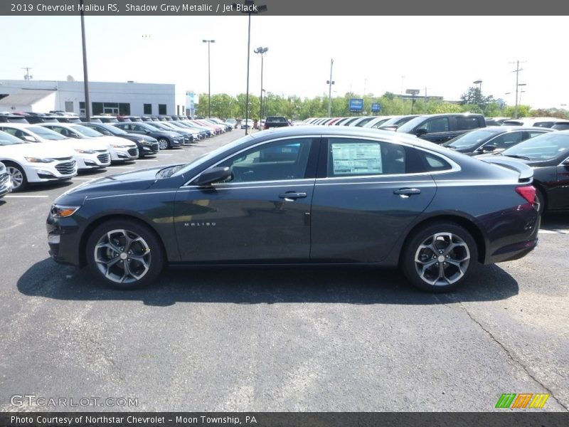 Shadow Gray Metallic / Jet Black 2019 Chevrolet Malibu RS