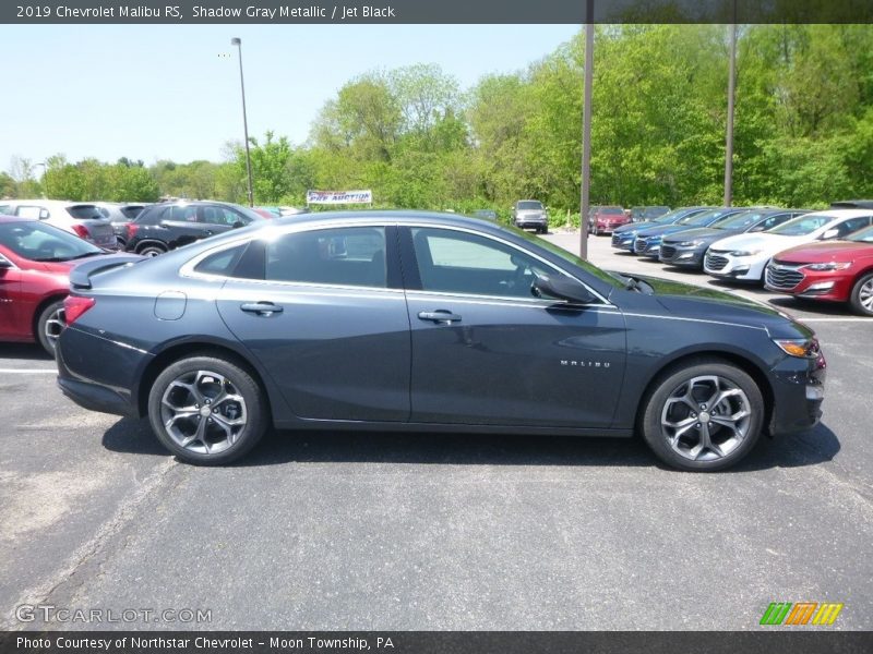 Shadow Gray Metallic / Jet Black 2019 Chevrolet Malibu RS