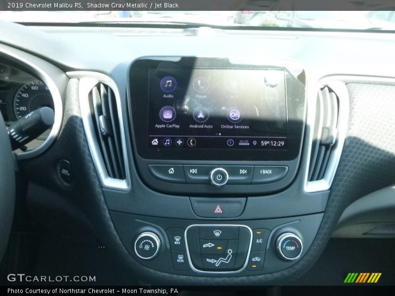 Shadow Gray Metallic / Jet Black 2019 Chevrolet Malibu RS
