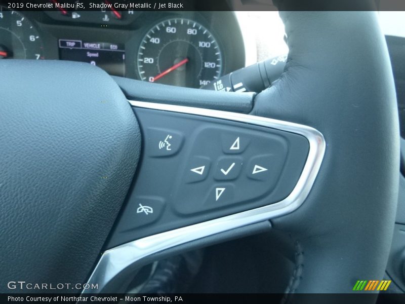 Shadow Gray Metallic / Jet Black 2019 Chevrolet Malibu RS