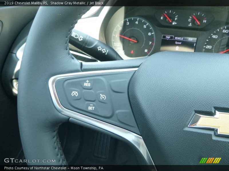 Shadow Gray Metallic / Jet Black 2019 Chevrolet Malibu RS