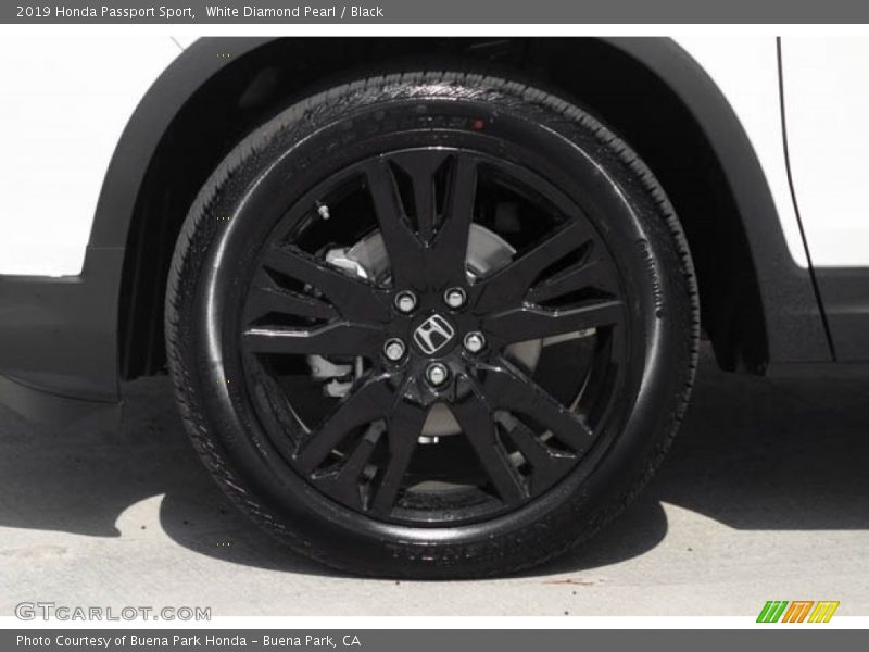 White Diamond Pearl / Black 2019 Honda Passport Sport