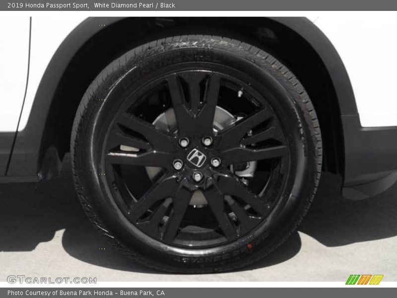 White Diamond Pearl / Black 2019 Honda Passport Sport