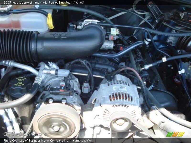 Patriot Blue Pearl / Khaki 2005 Jeep Liberty Limited 4x4