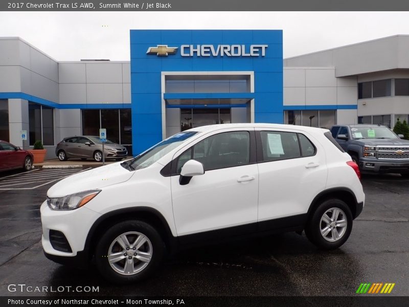 Summit White / Jet Black 2017 Chevrolet Trax LS AWD