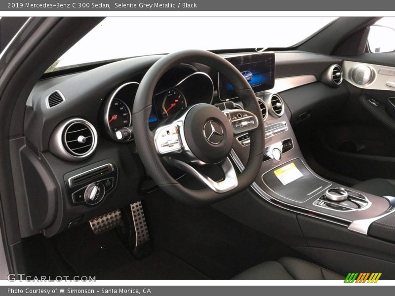 Selenite Grey Metallic / Black 2019 Mercedes-Benz C 300 Sedan