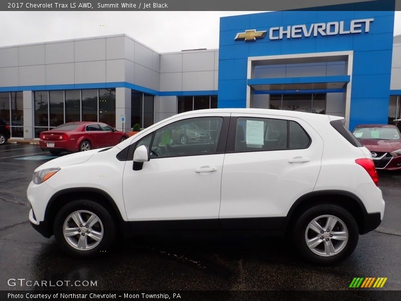 Summit White / Jet Black 2017 Chevrolet Trax LS AWD