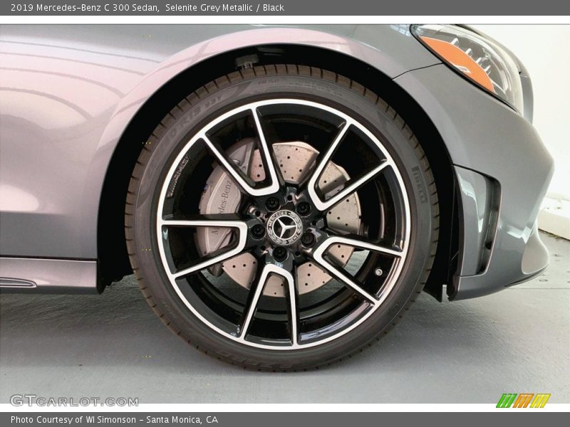 Selenite Grey Metallic / Black 2019 Mercedes-Benz C 300 Sedan