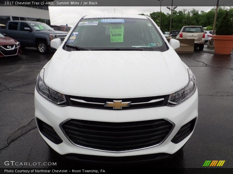 Summit White / Jet Black 2017 Chevrolet Trax LS AWD
