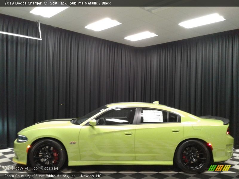 Sublime Metallic / Black 2019 Dodge Charger R/T Scat Pack
