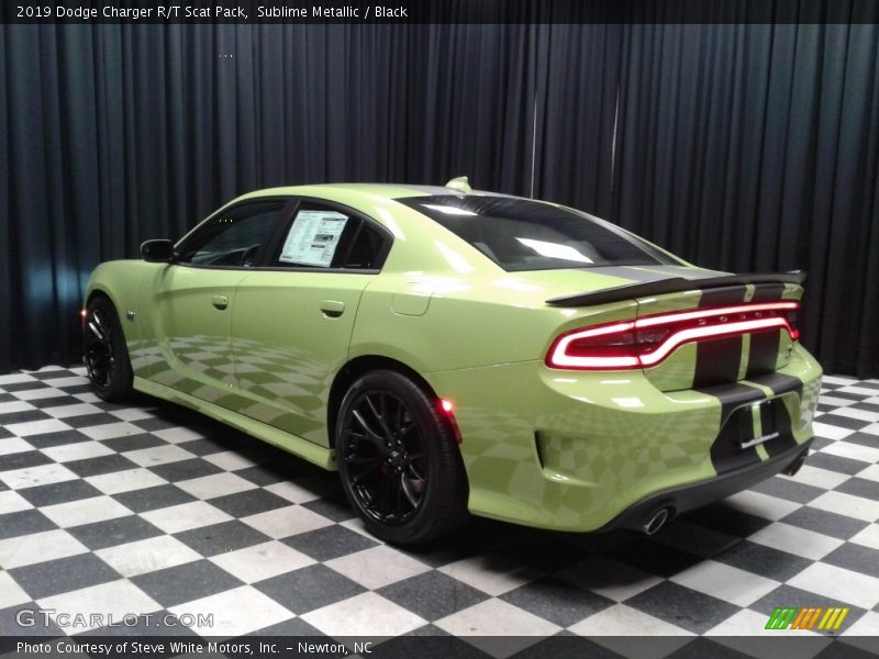Sublime Metallic / Black 2019 Dodge Charger R/T Scat Pack