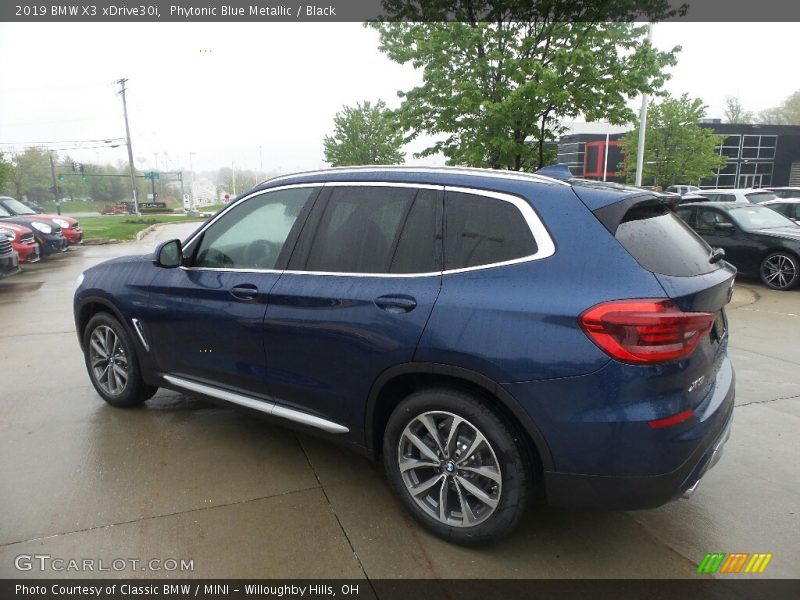 Phytonic Blue Metallic / Black 2019 BMW X3 xDrive30i