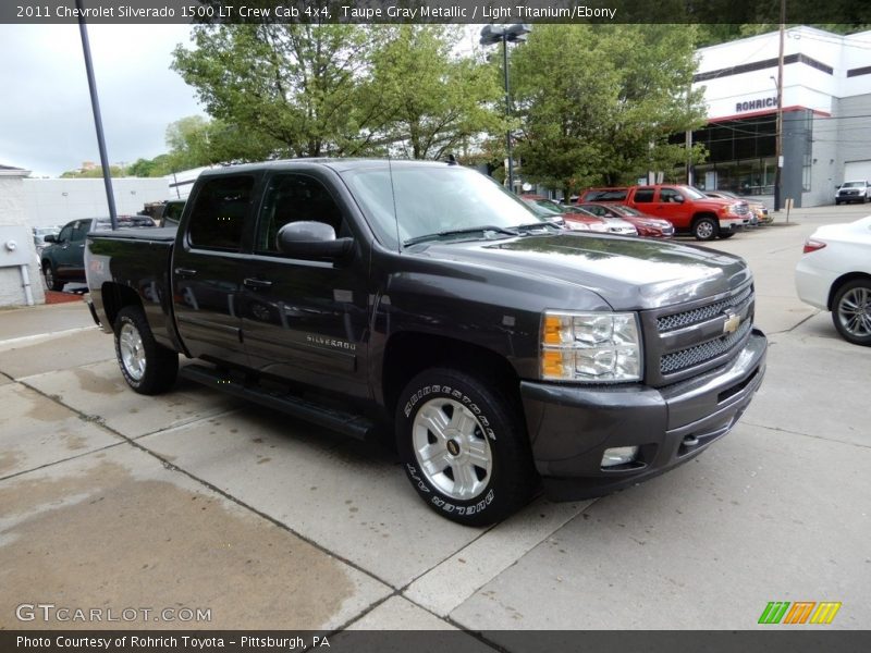 Taupe Gray Metallic / Light Titanium/Ebony 2011 Chevrolet Silverado 1500 LT Crew Cab 4x4