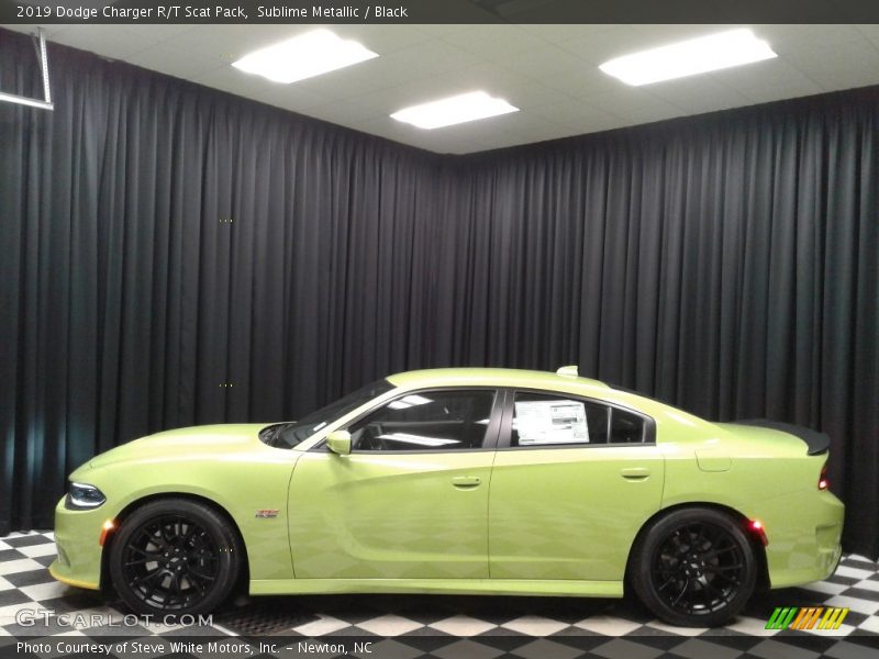 Sublime Metallic / Black 2019 Dodge Charger R/T Scat Pack