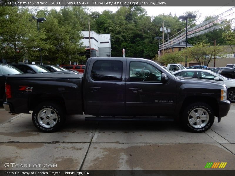 Taupe Gray Metallic / Light Titanium/Ebony 2011 Chevrolet Silverado 1500 LT Crew Cab 4x4