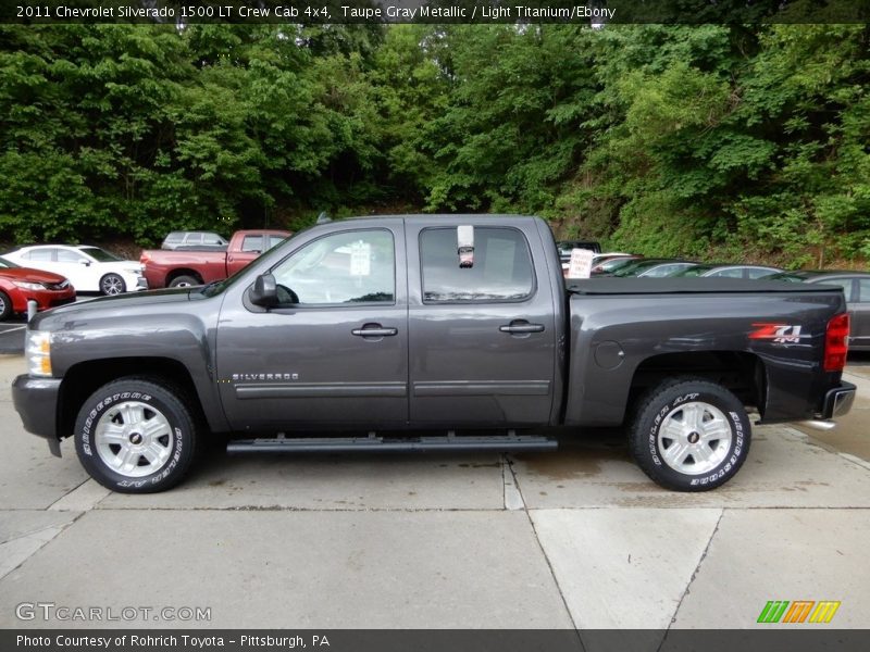 Taupe Gray Metallic / Light Titanium/Ebony 2011 Chevrolet Silverado 1500 LT Crew Cab 4x4