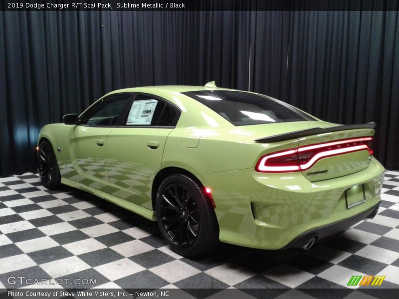 Sublime Metallic / Black 2019 Dodge Charger R/T Scat Pack